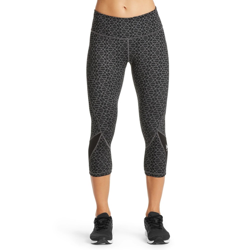 MISSION VaporActive System Mid-Rise Capri Leggings Color Moonless‎ Night Geo Med